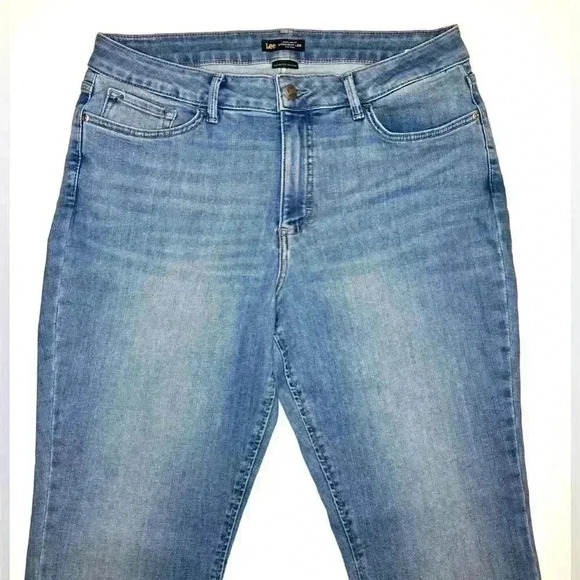 Lee Womens Secretly Shapes Regular Fit Straight Leg Mid Rise Jeans Size- 16 S - Picture 5 of 8